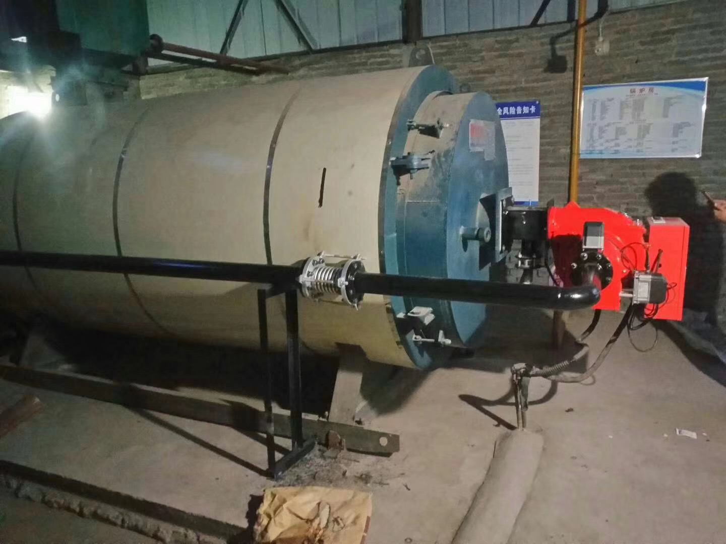 Why does the burner extinguish itself after ignition?