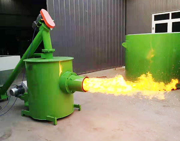 The problem of biomass pellets burner's burning material